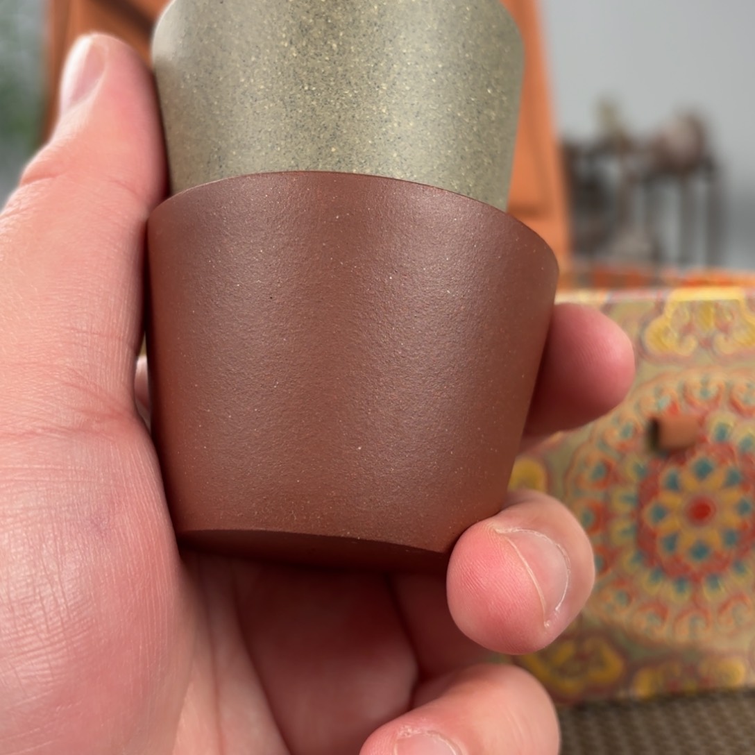 紫砂茶杯乐**厨黄龙山原矿紫砂