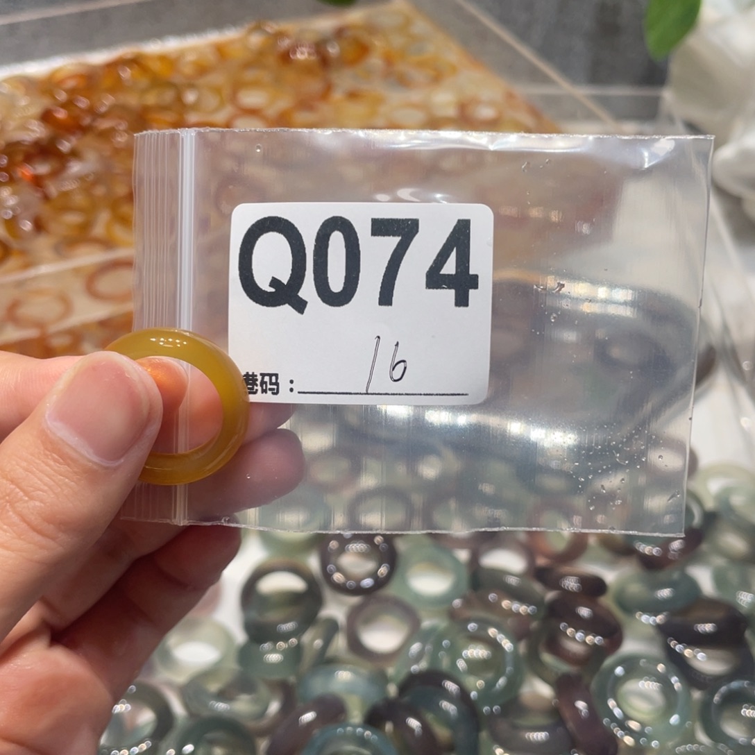 玛瑙/玉髓未镶嵌戒指074