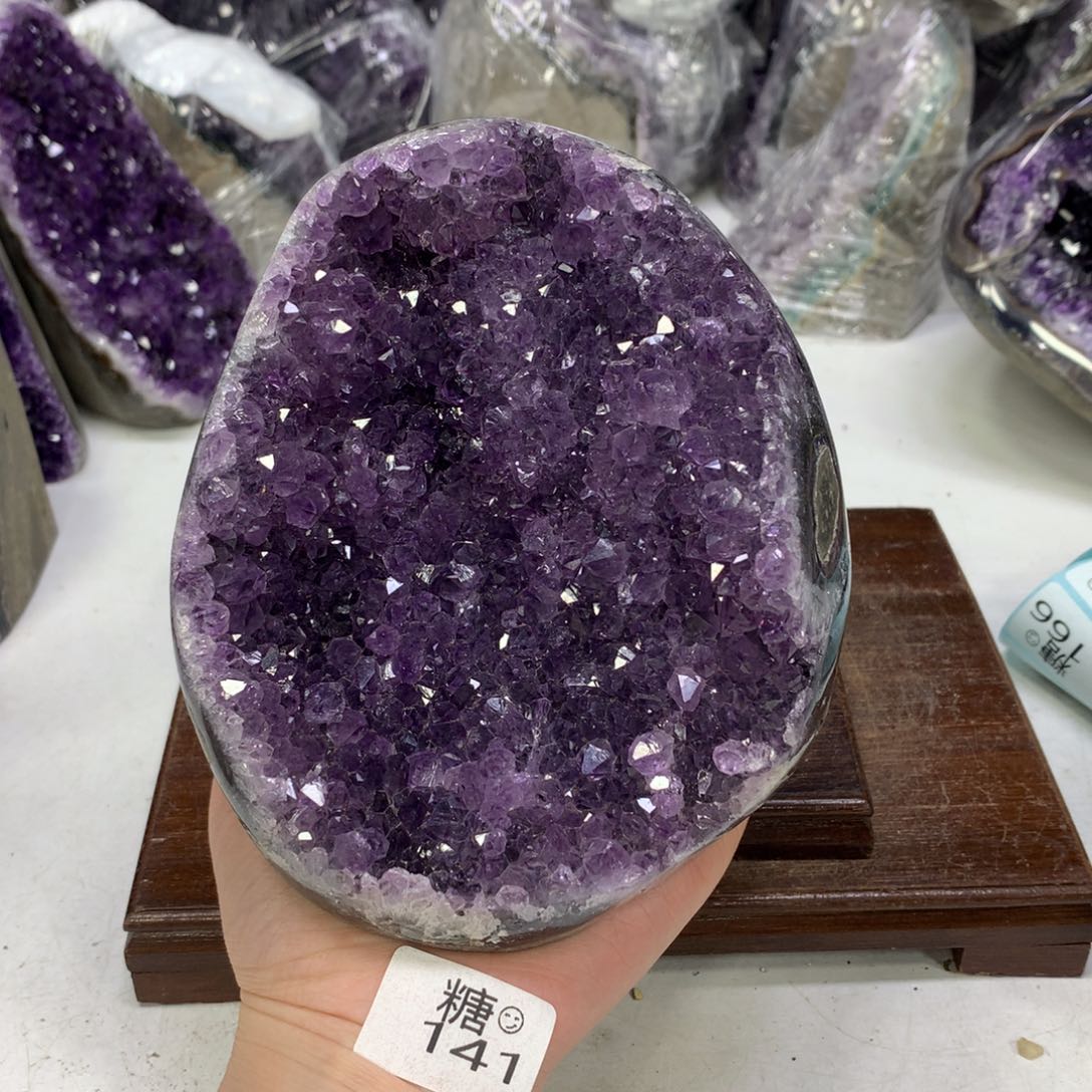 紫晶摆件未镶嵌水晶