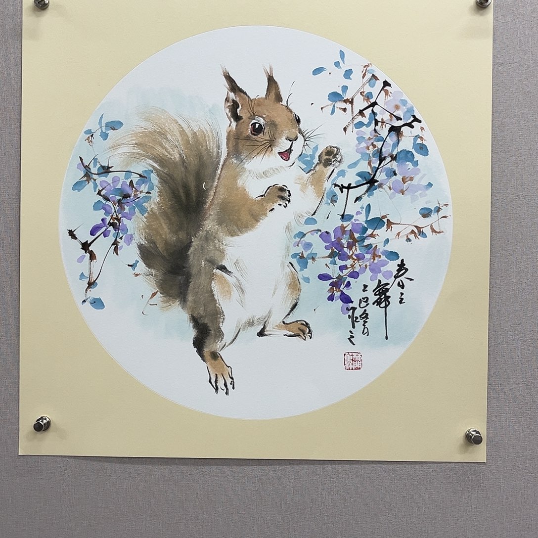 国画艺术家真人手绘