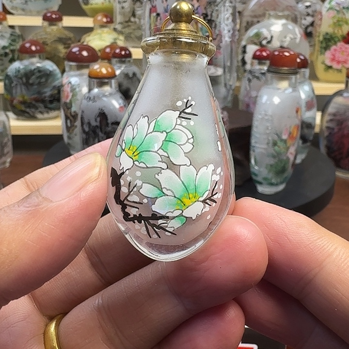 鼻烟壶内画挂件手工绘制