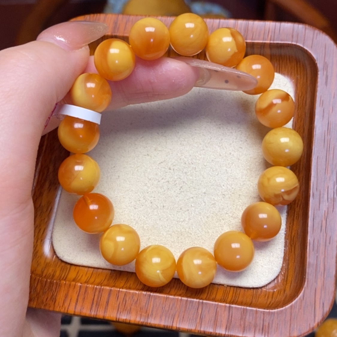 【闪购商品】蜜蜡手链未镶嵌手串