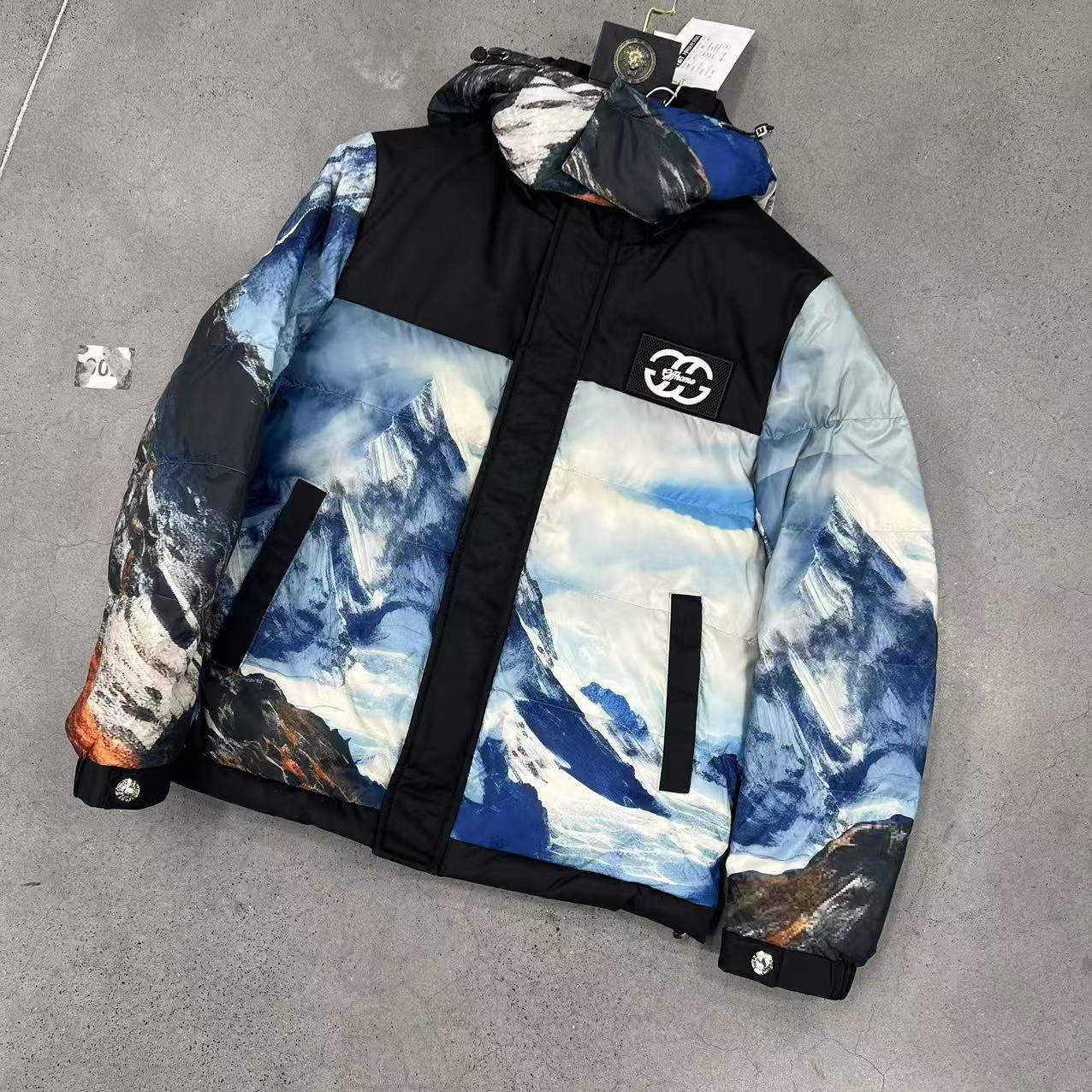 【雅痞专属】冬季男士设计师款雪山加厚时尚保暖羽服夹克外套375