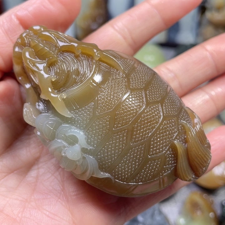 战***手和田玉未镶嵌挂件