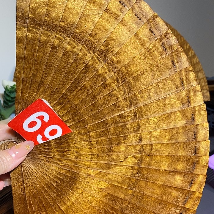 1***D金丝楠金丝楠木扇子