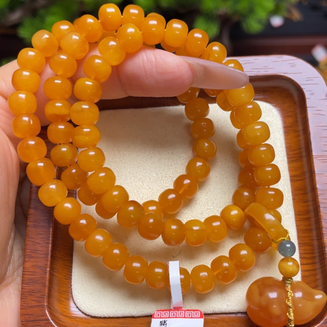 蜜蜡手链未镶嵌手串