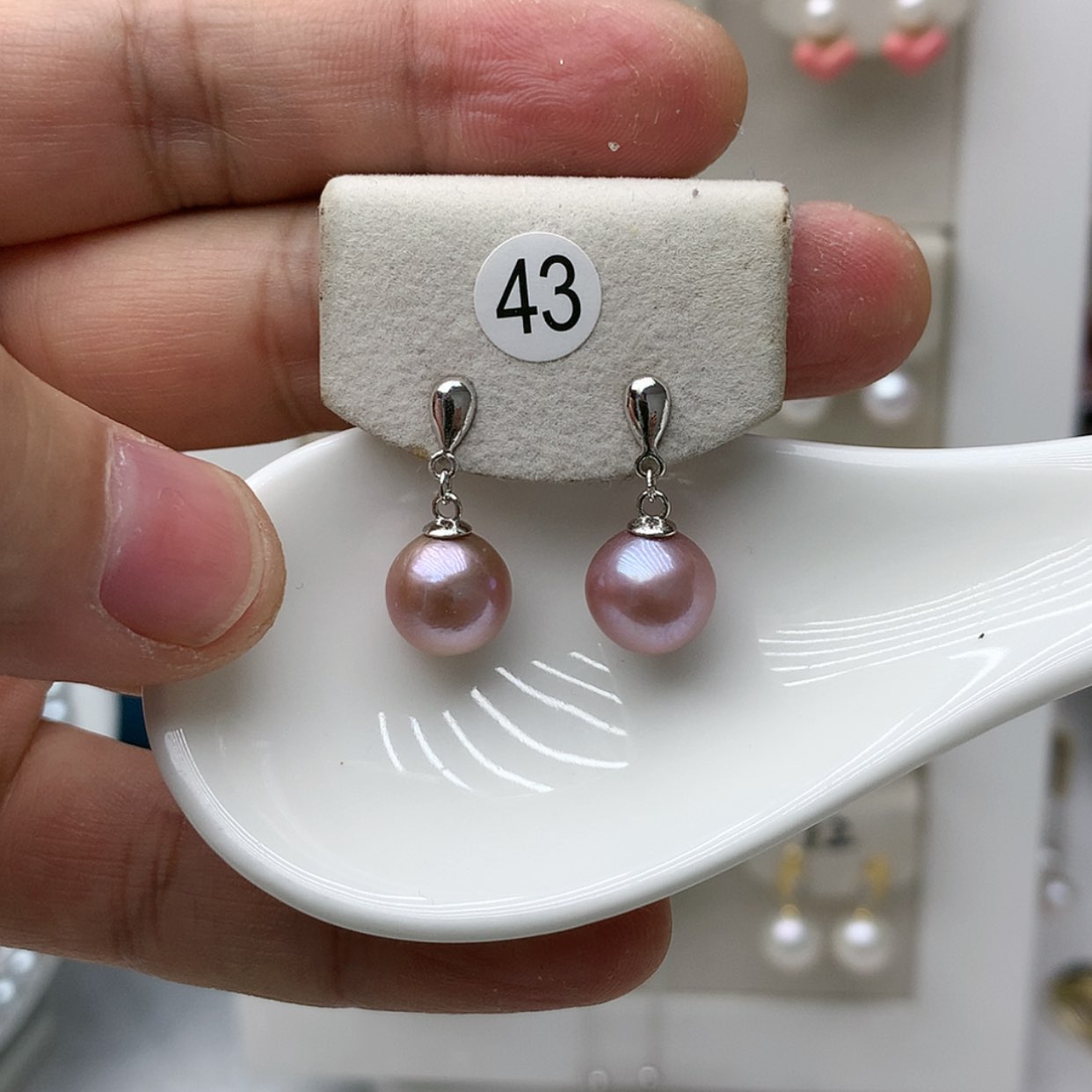 【闪购商品】淡水珍珠耳饰银S925镶嵌