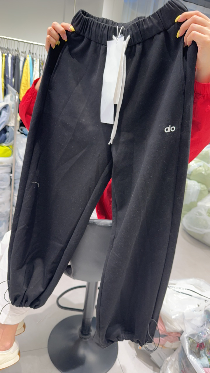 刺绣春季微弹力长裤薄款休闲裤秋季卫裤男士春秋速干时尚黑色