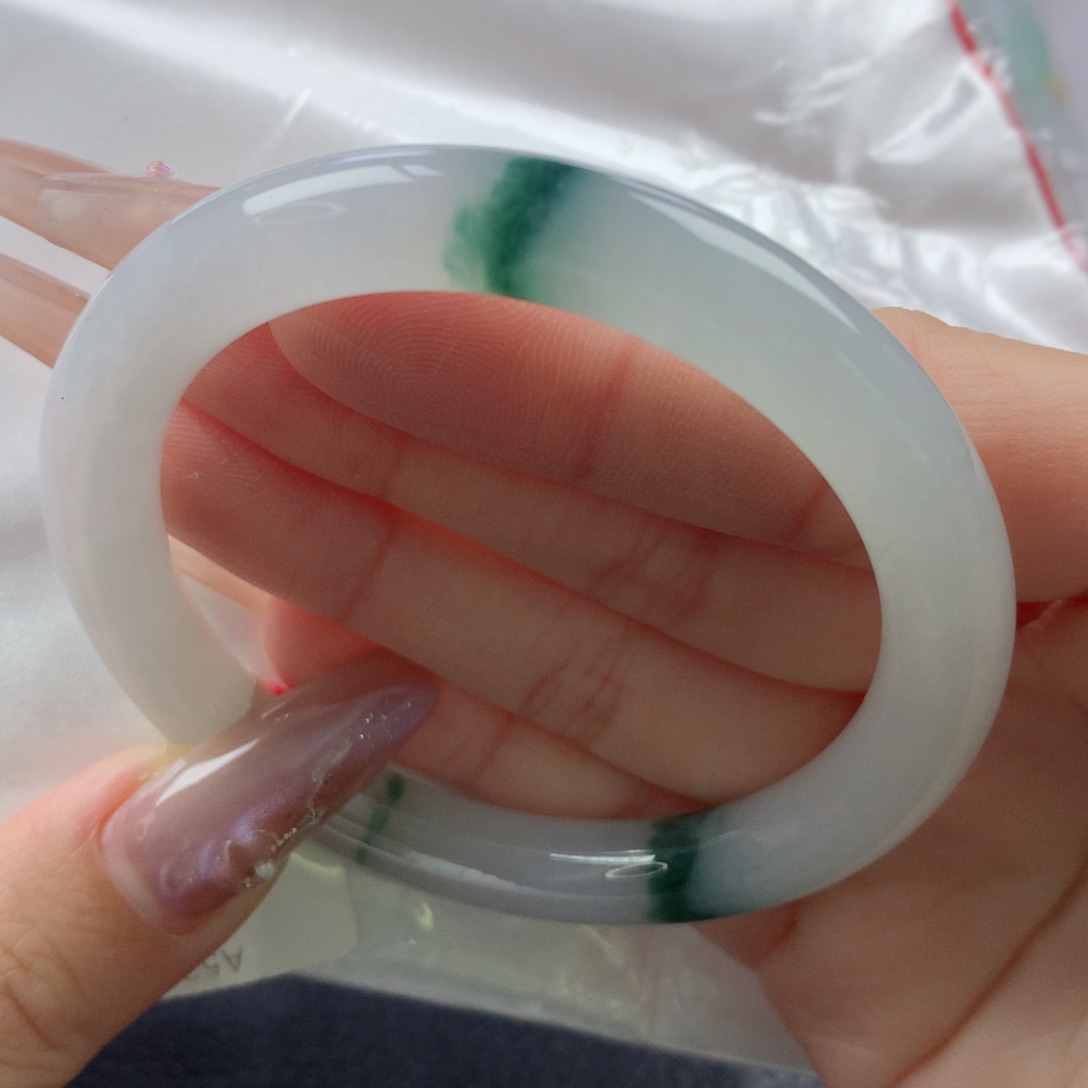 未镶嵌手镯翡翠缅甸天然翡翠A货53.6