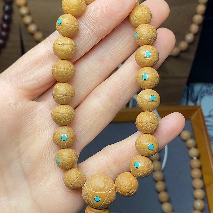 眉***朗手串凤眼菩提手串11.5