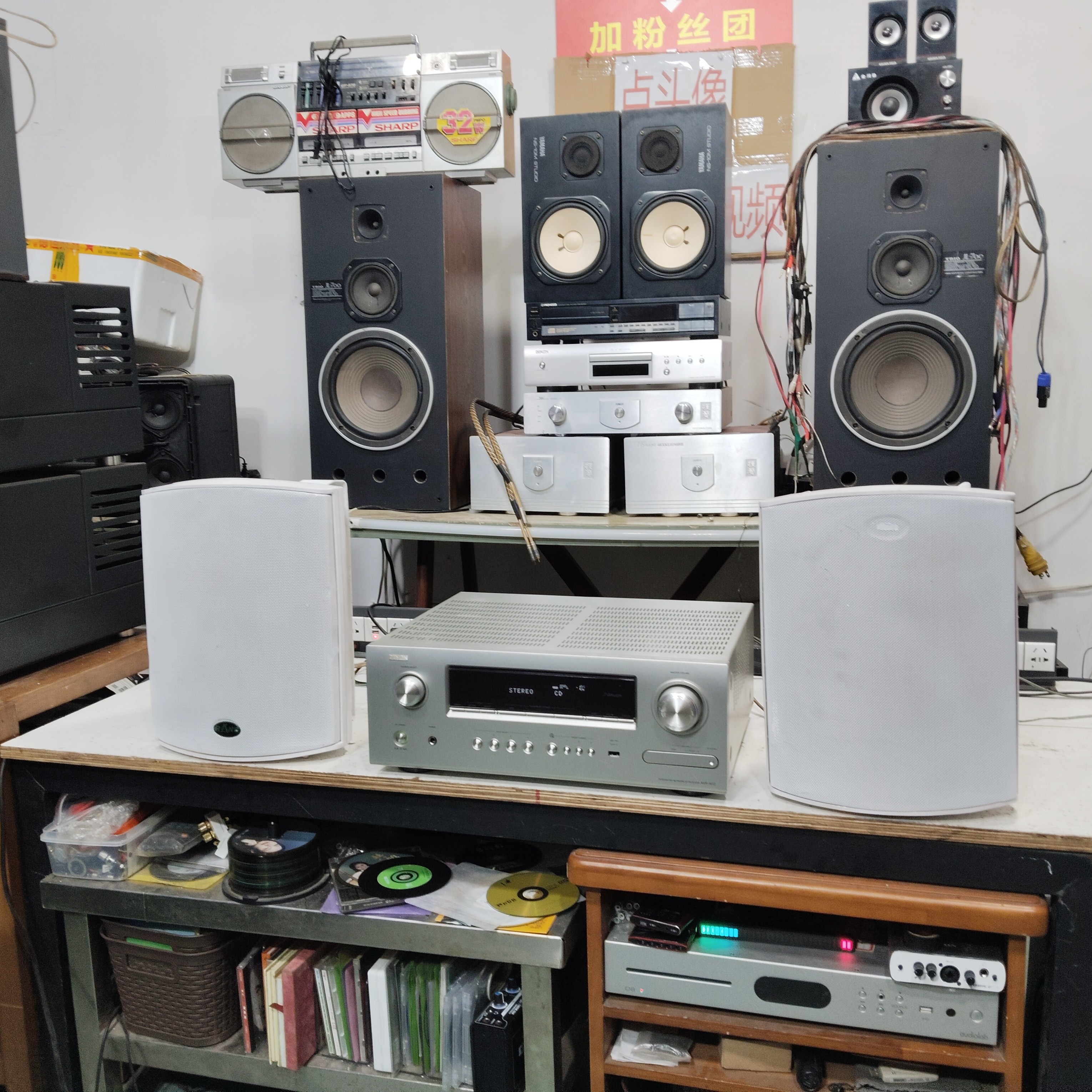 八寸壁挂音箱一对，实物图片，不包邮