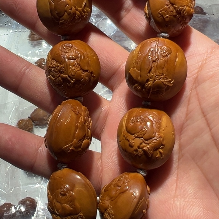 橄榄核手串/手链人**戏手持王世军