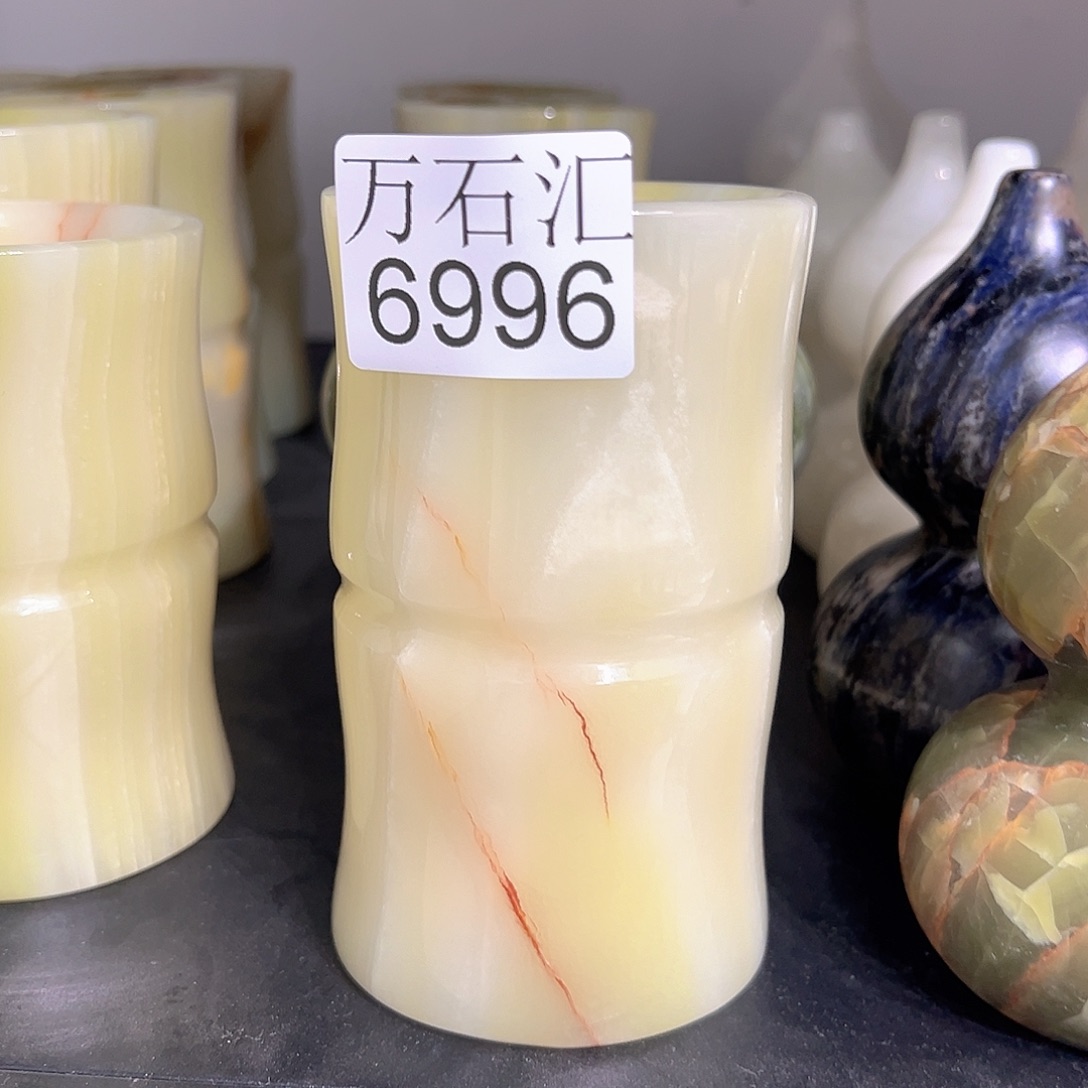 石材6996竹节笔筒