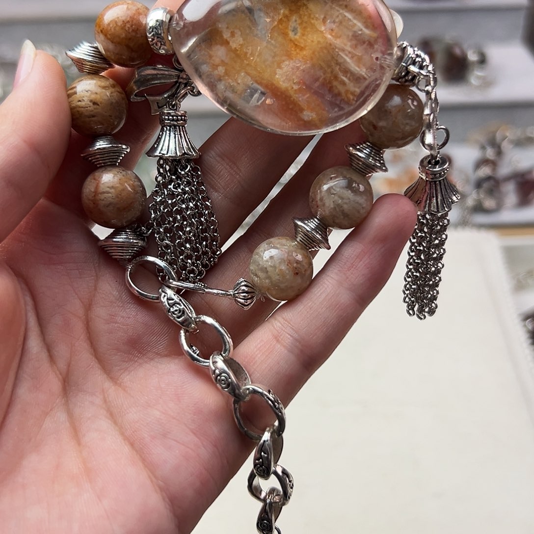 水晶手链合金升****瑶手串