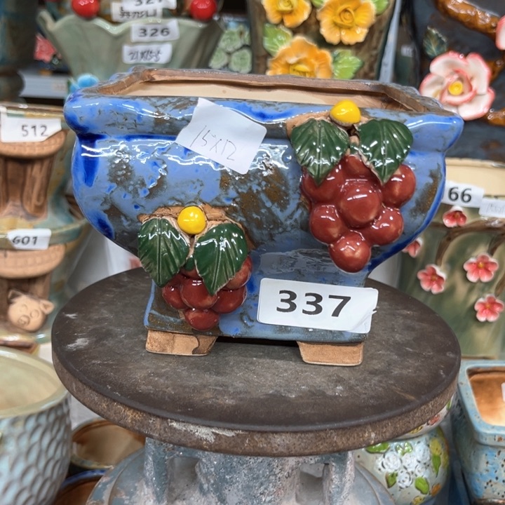 紫砂花盆粗陶材质多肉花盆