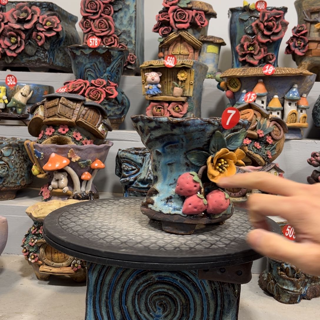 陶瓷福利7 号陶然花盆厂家直销