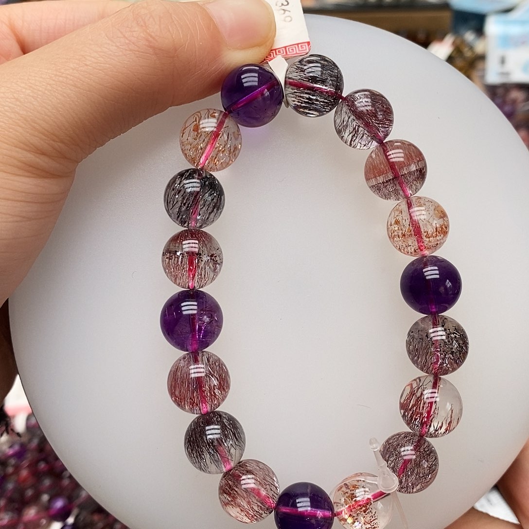 未镶嵌手链水晶H369 超七 11m+ 高货 放漏 