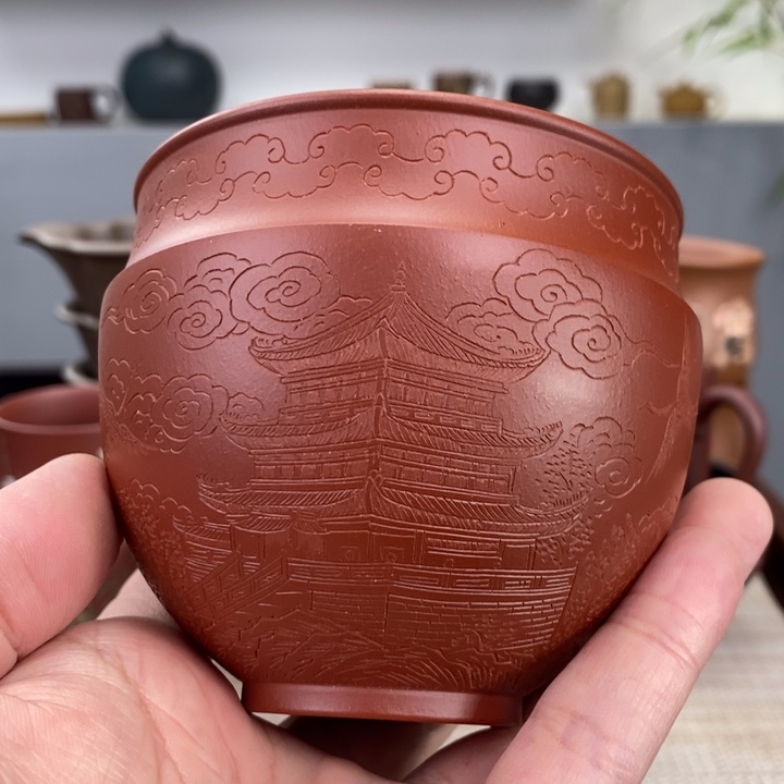 紫砂茶杯宜兴紫砂主人杯