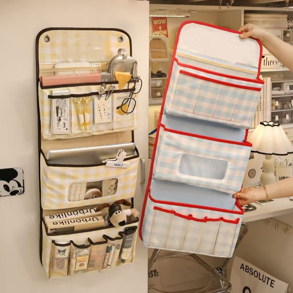 宿舍收纳挂墙收纳袋内衣收纳寝室上铺学生床上好物门后收纳挂袋