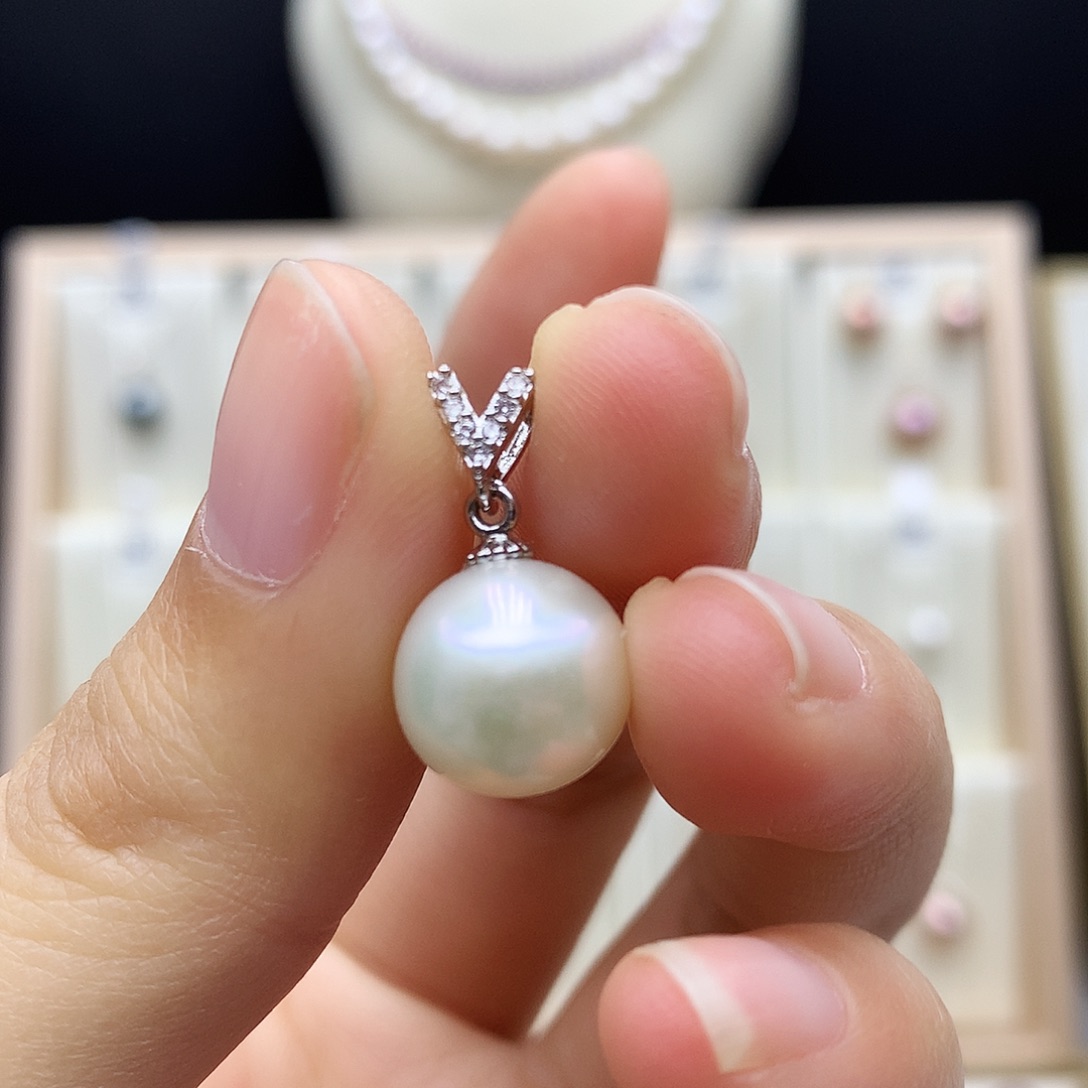 颈饰合金淡水珍珠