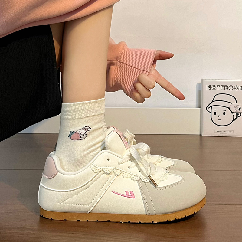 回力休闲女鞋百搭德训鞋秋季新款运动板鞋ins韩版平底厚底鞋学生