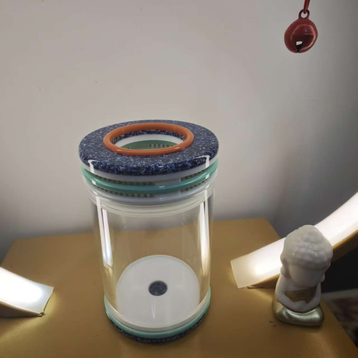 天津谭双窗60小青花色鸣虫蝈蝈叫罐