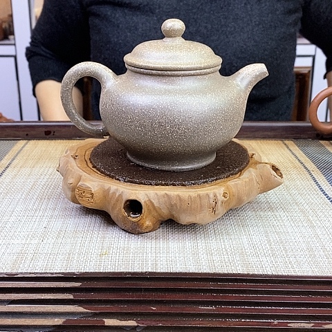 紫砂茶壶宜兴紫砂五彩段350c c