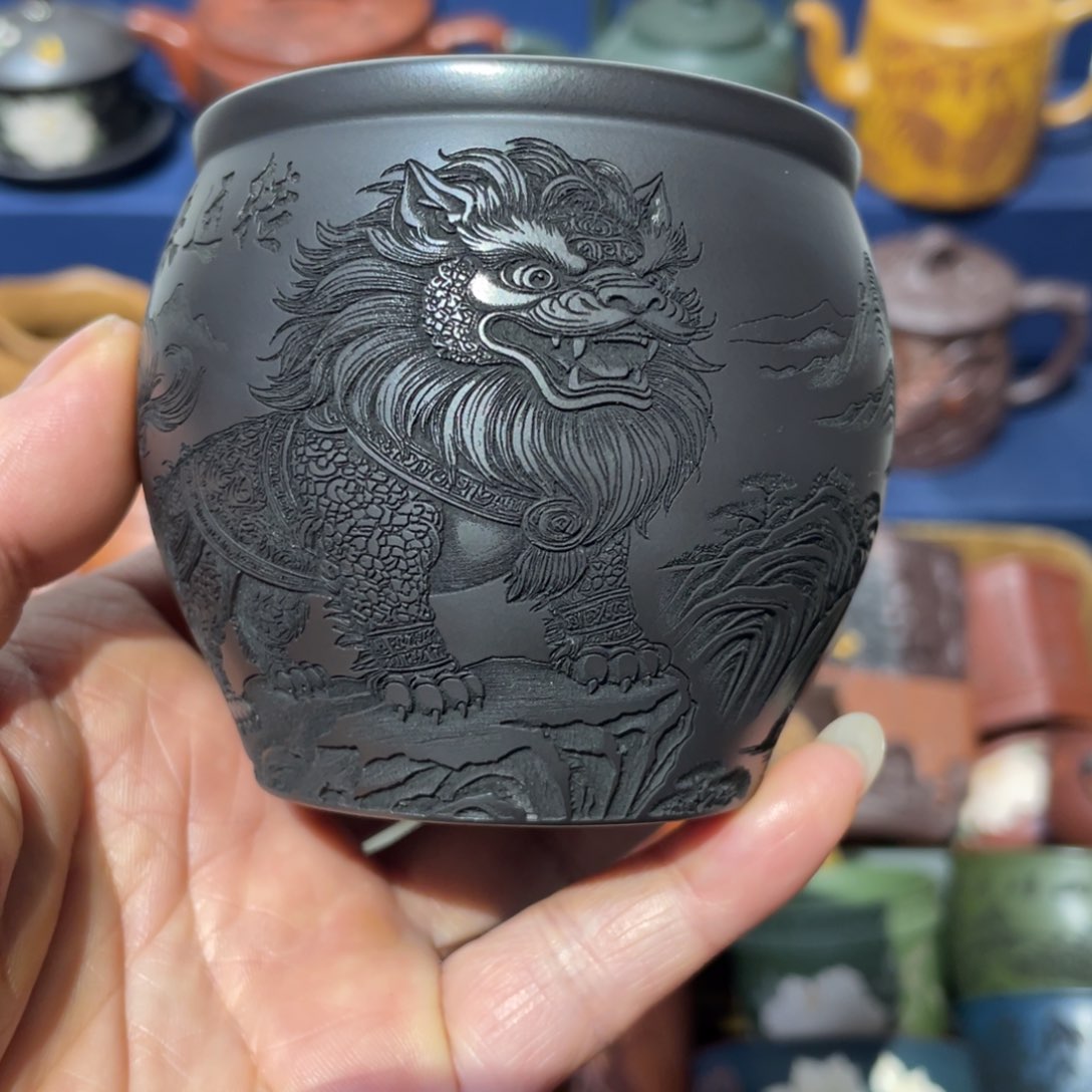 原矿紫砂手工主人杯