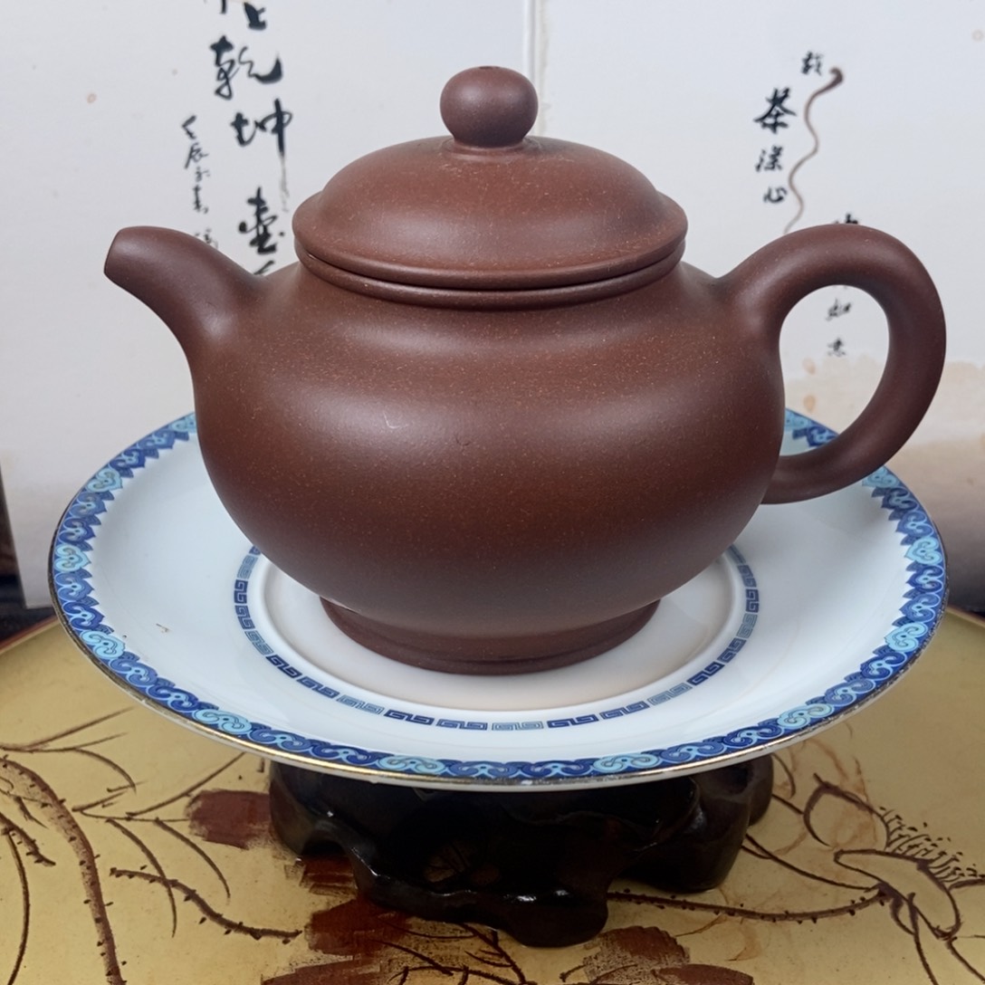 紫砂茶壶底槽清老母亲全手320