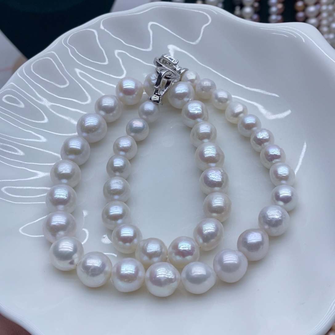 淡水珍珠银S925镶嵌天然淡水珍珠无人工干预3