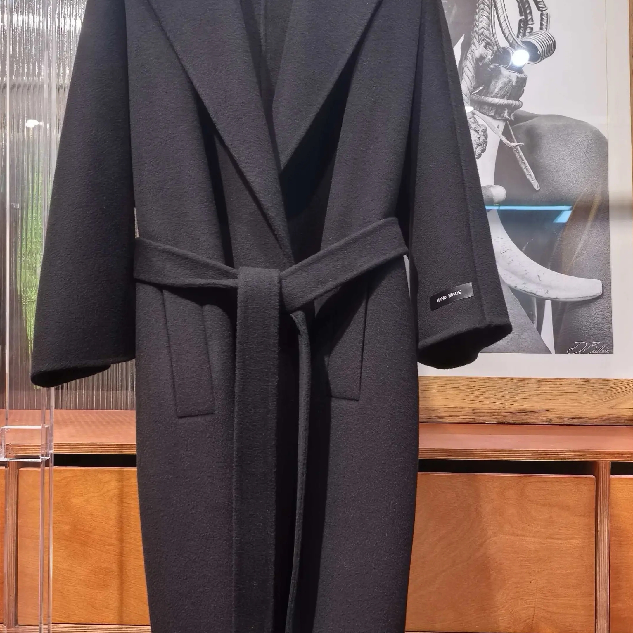 经典款冬季时尚轻奢宽松双面羊绒大衣气质长款外套