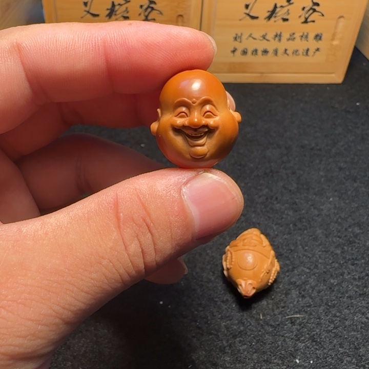 橄榄核手串/手链月*笑佛头