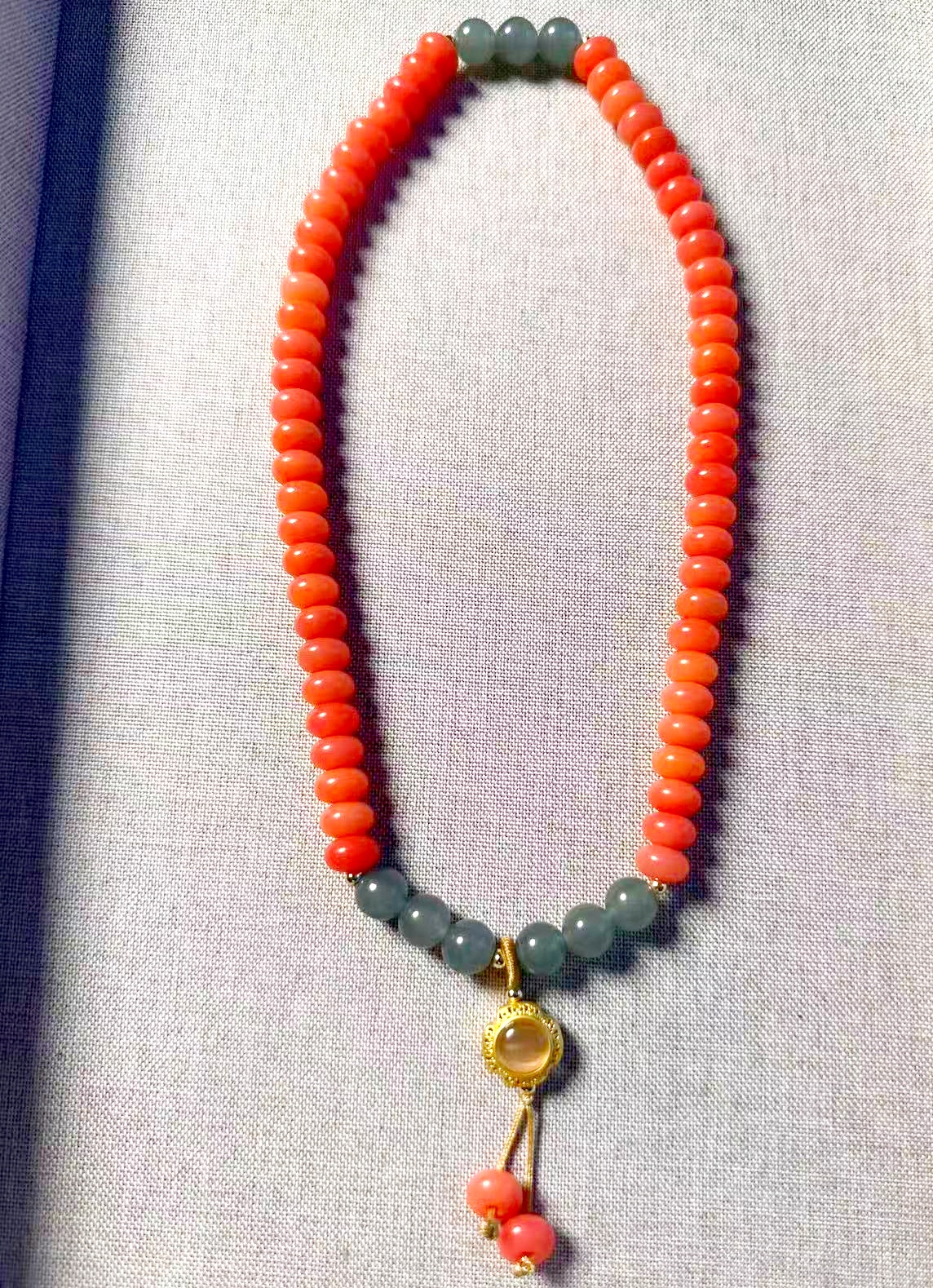 菩提根粉红气质混色多元搭配款