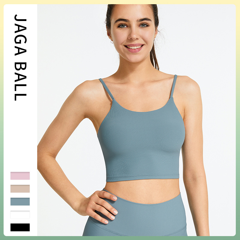 亚马逊罗纹运动内衣女健身跑步外穿瑜伽服背心式聚拢运动文胸DS30