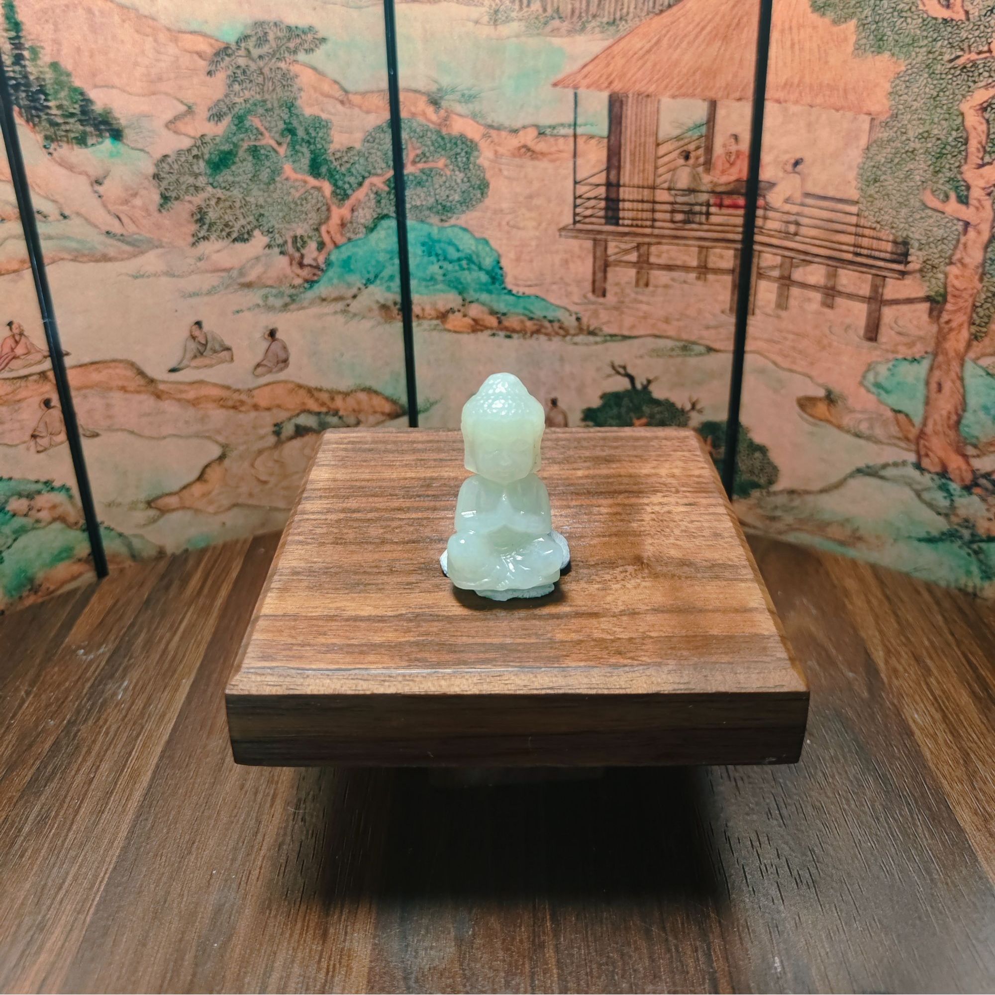 O和田玉抱抱佛吊坠0374