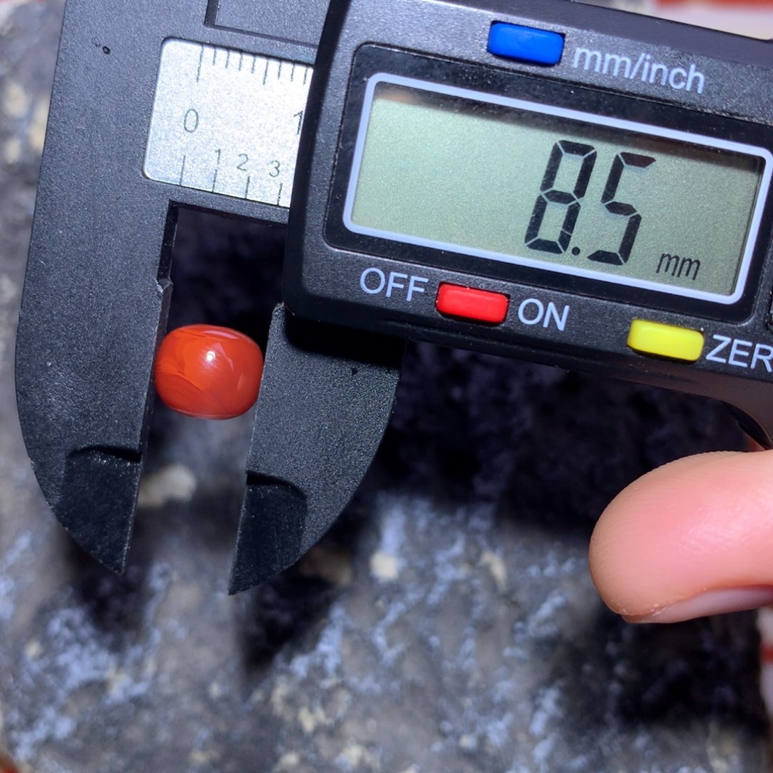 南红玛瑙未镶嵌老型8.5×7.4火焰纹