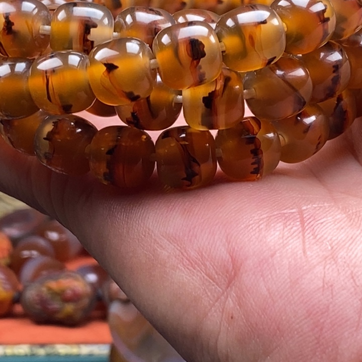 昆***。玛瑙/玉髓未镶嵌手链