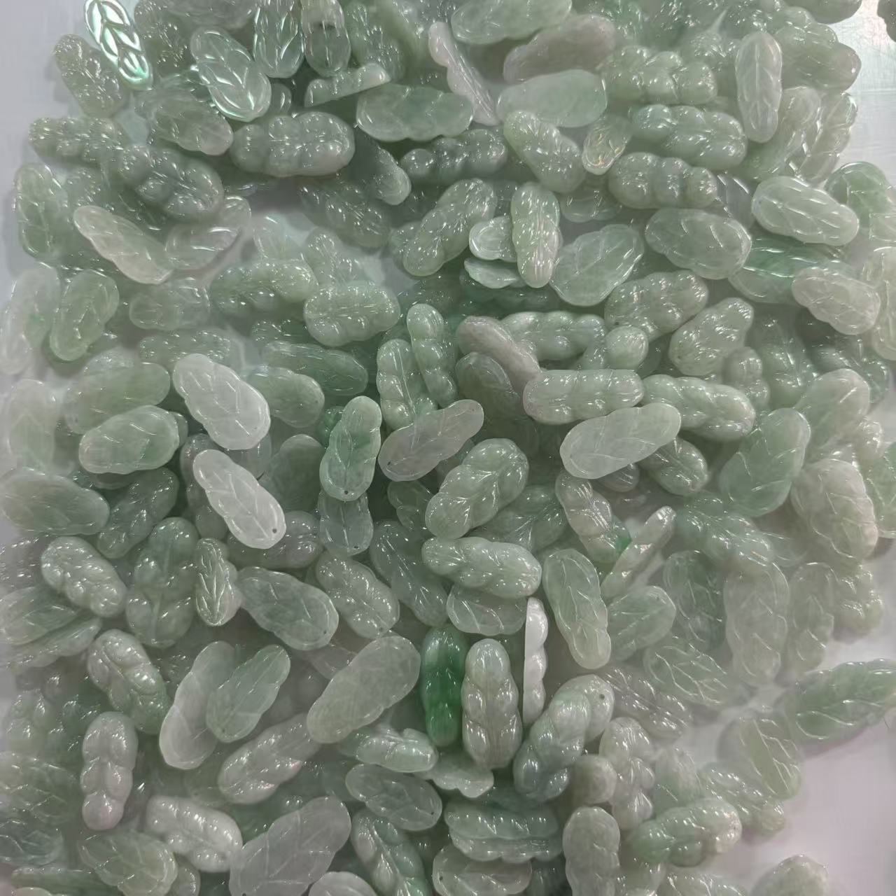 天然A货翡翠树叶吊坠-d238-多样性发一