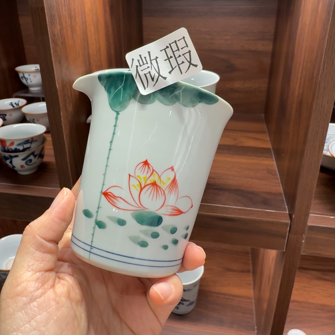 微瑕釉下彩纯手绘