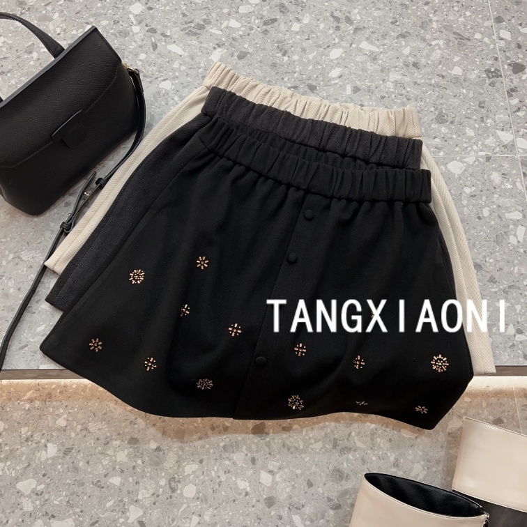 5店 版型超好的一条【水钻花】手工半裙 潮牌女装