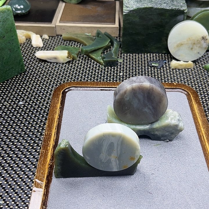 和田玉珠宝半成品未镶嵌