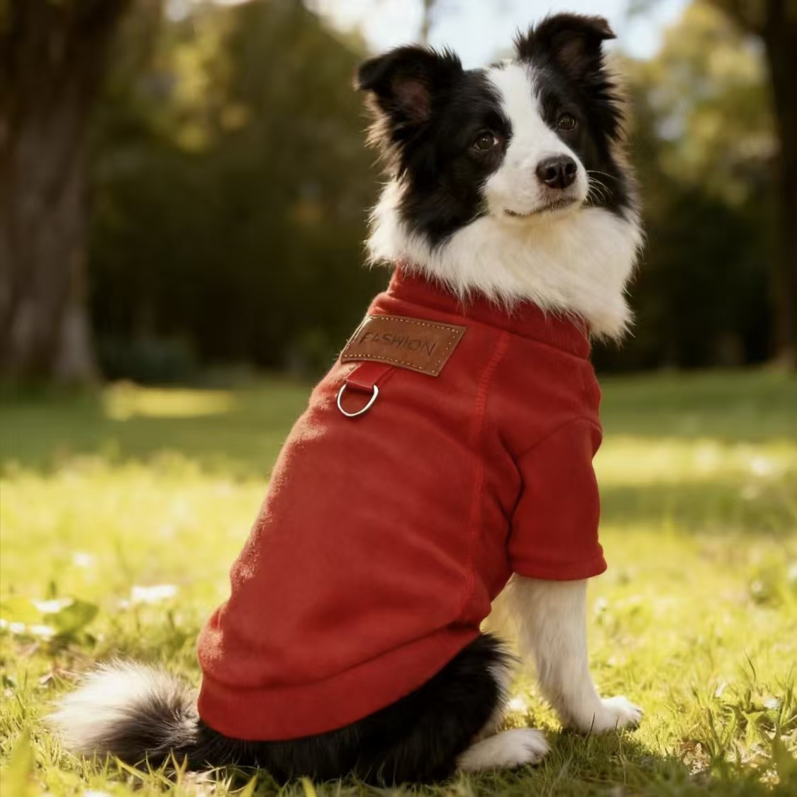 宠物猫狗秋冬加厚可牵引外穿打底衫适用于多犬种