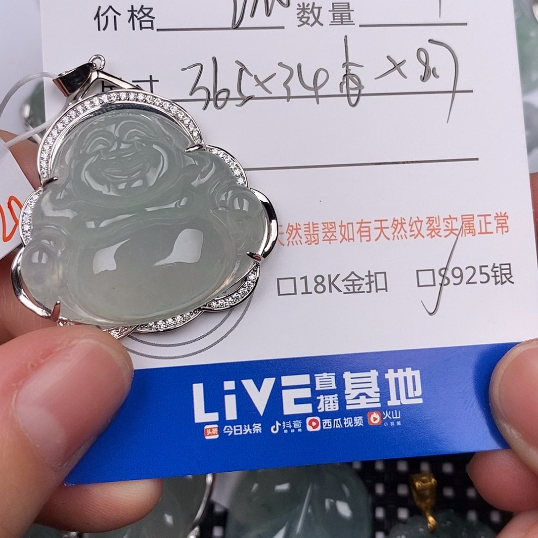 翡翠银S925镶嵌颈饰