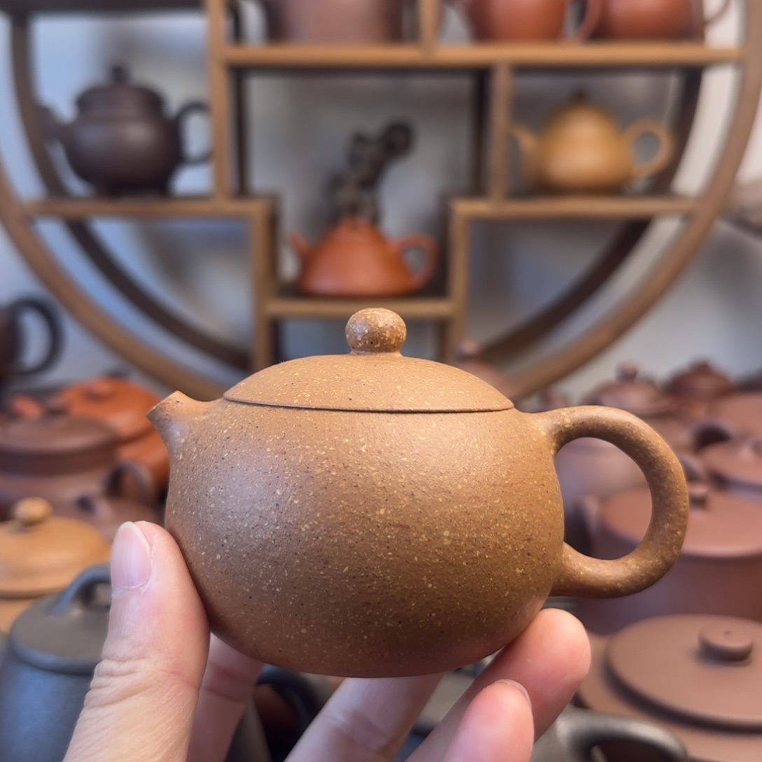 紫砂茶壶西施180cc台西梨皮老段