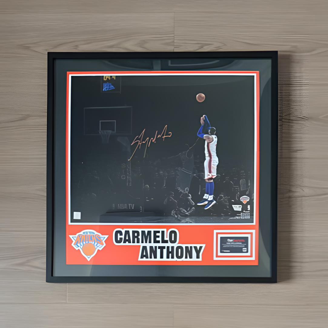 安东尼亲签纽约时期20寸海报照片装裱版