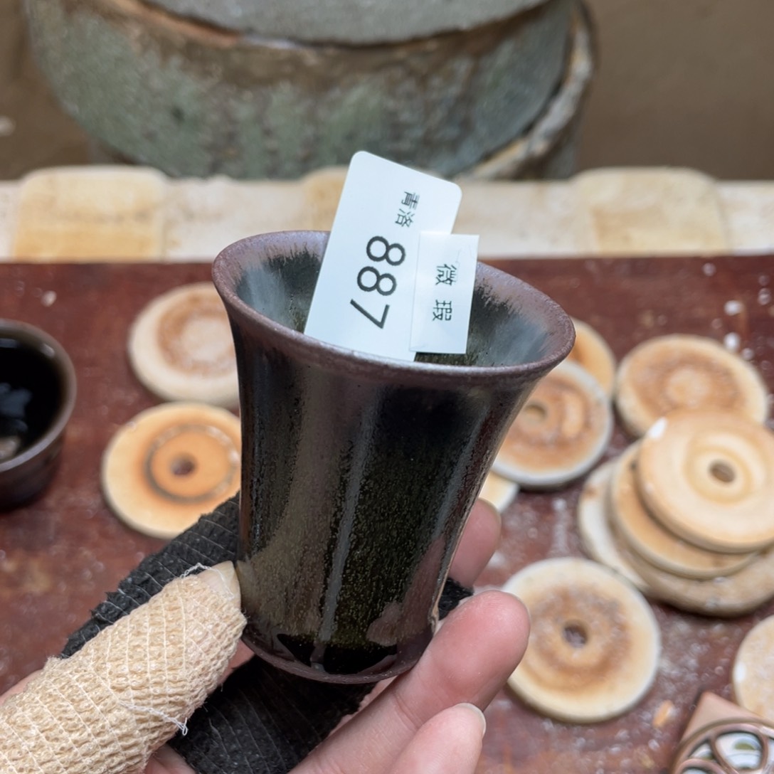 茶盏887 福临号建盏主人杯微瑕