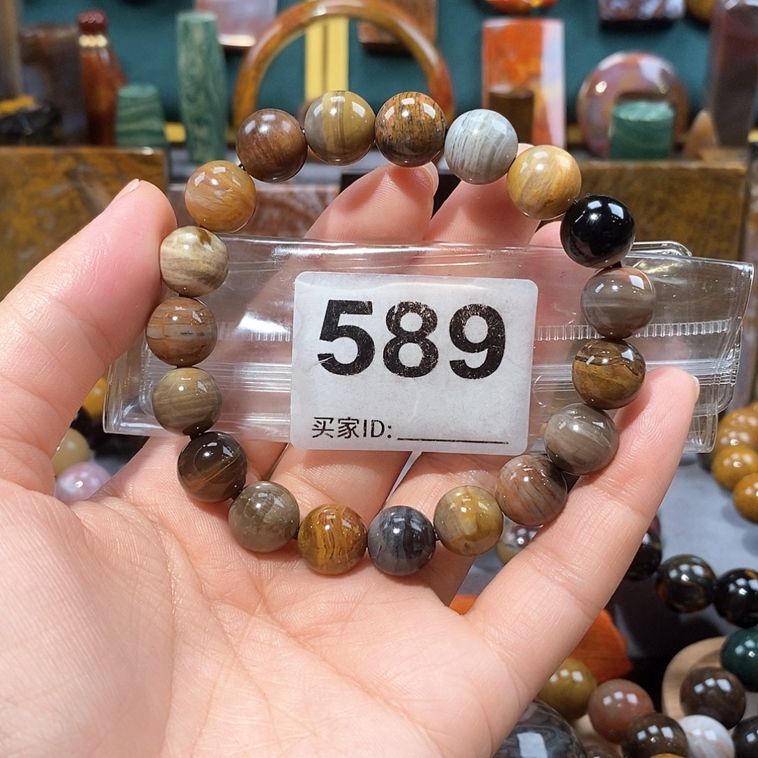 硅化玉天然北票硅化玉手串未镶嵌天然北票硅化玉手串