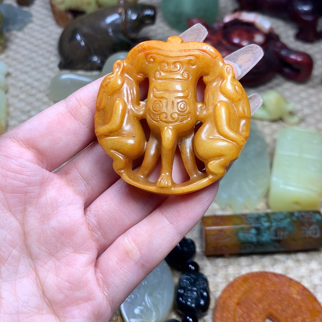 白玉菩提吊坠挂件