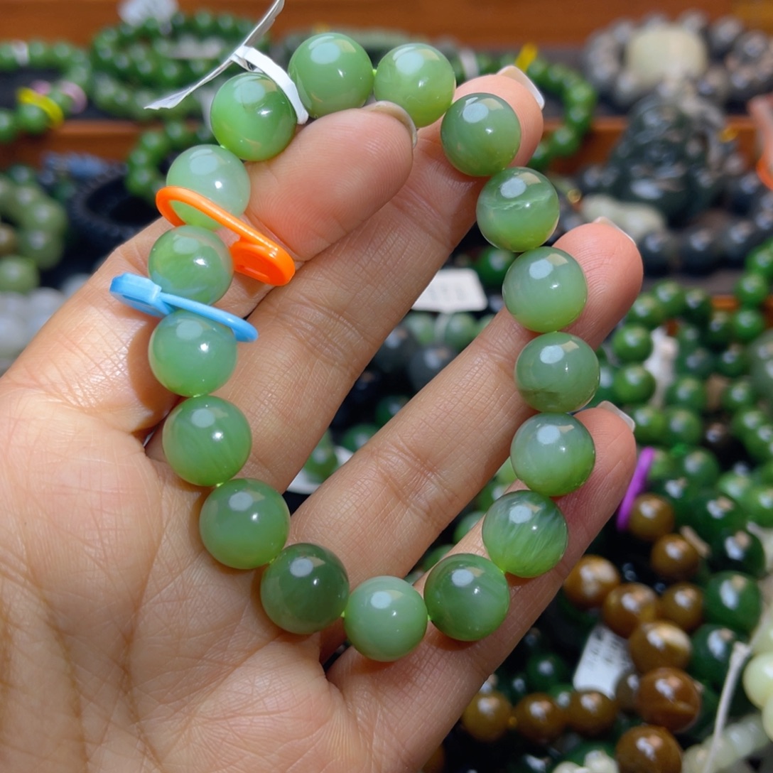 和田玉未镶嵌手链