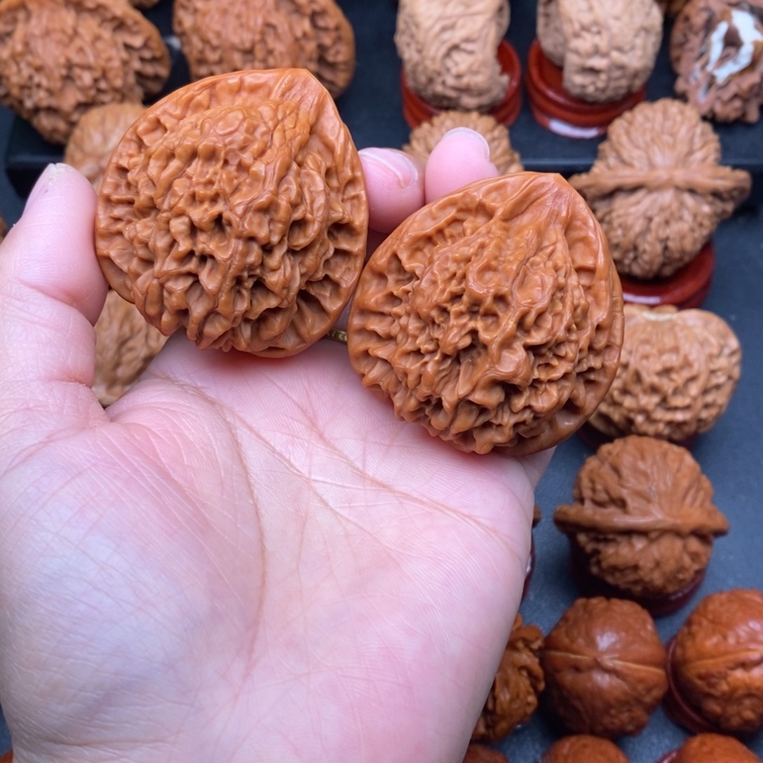 把件文玩核桃45官帽